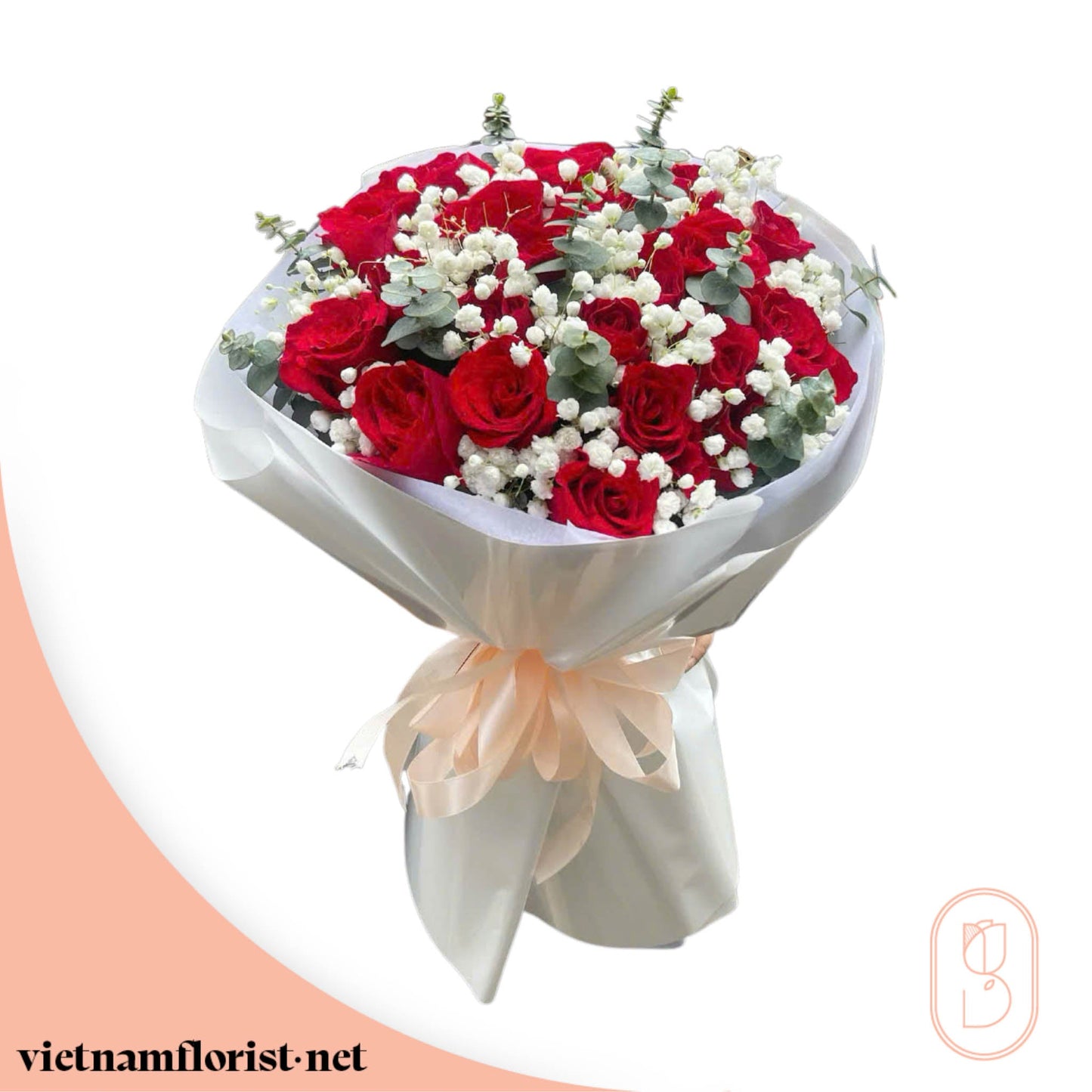 Roses bouquet 'Divine Petals' – Delivered in Hanoi, Da Nang, Ho Chi Minh, and across Vietnam