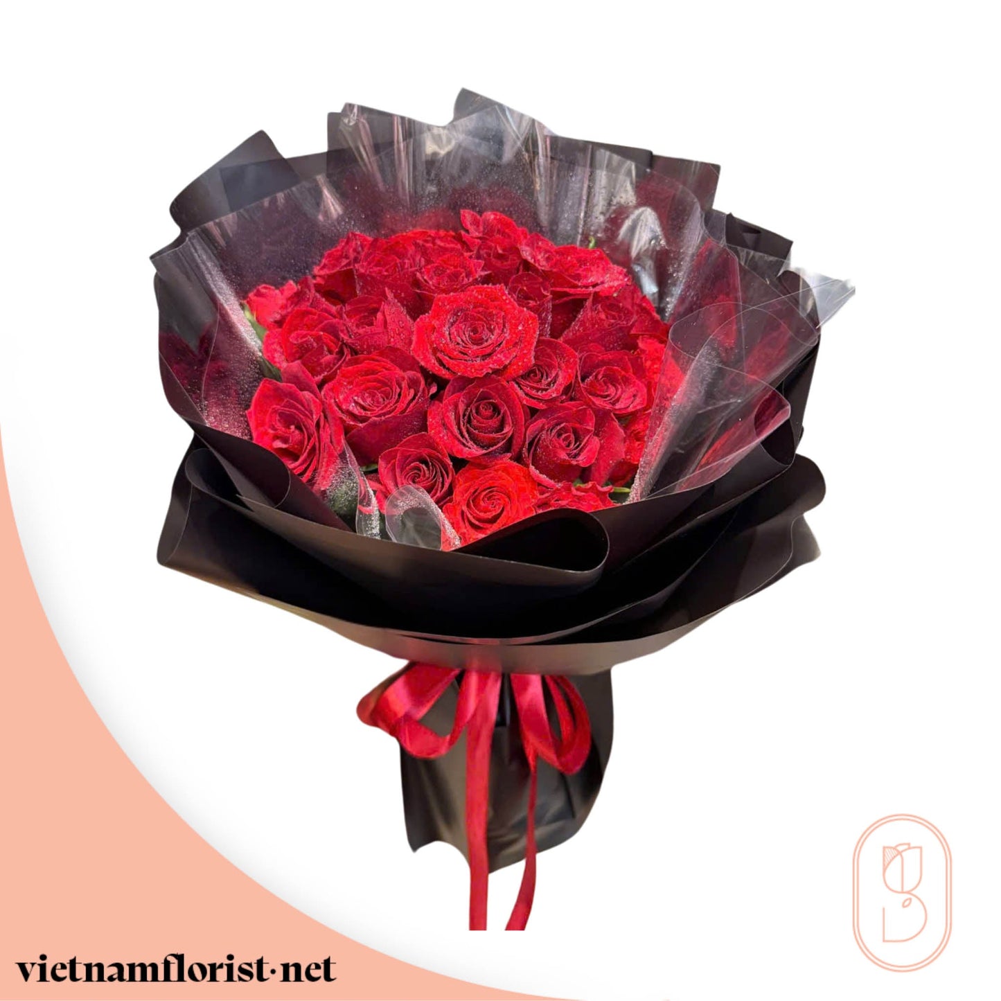 Roses bouquet 'Red Loves' – Delivered in Hanoi, Da Nang, Ho Chi Minh, and across Vietnam