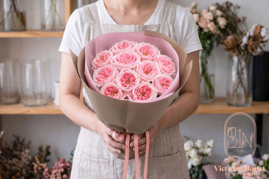 Pure Ohara Kiss – Pink OHara Rose Bouquet
