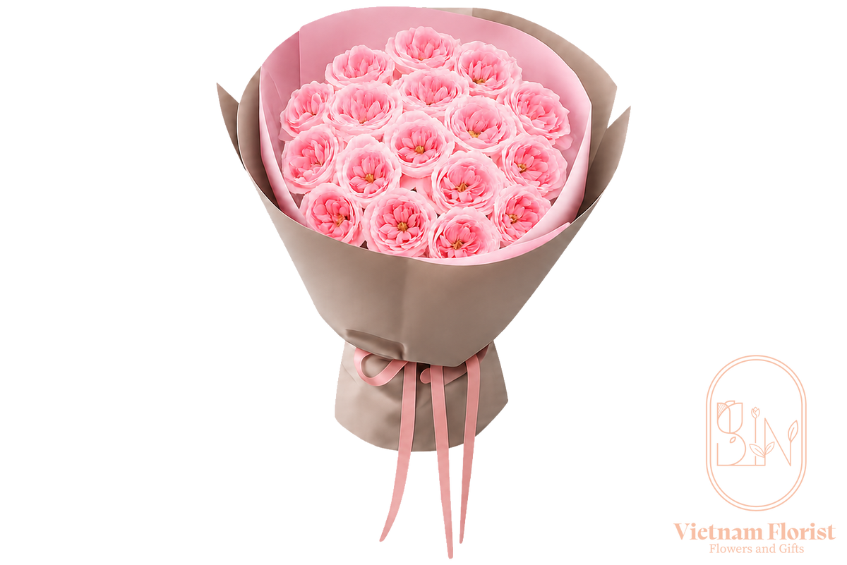 Pure Ohara Kiss – Pink OHara Rose Bouquet
