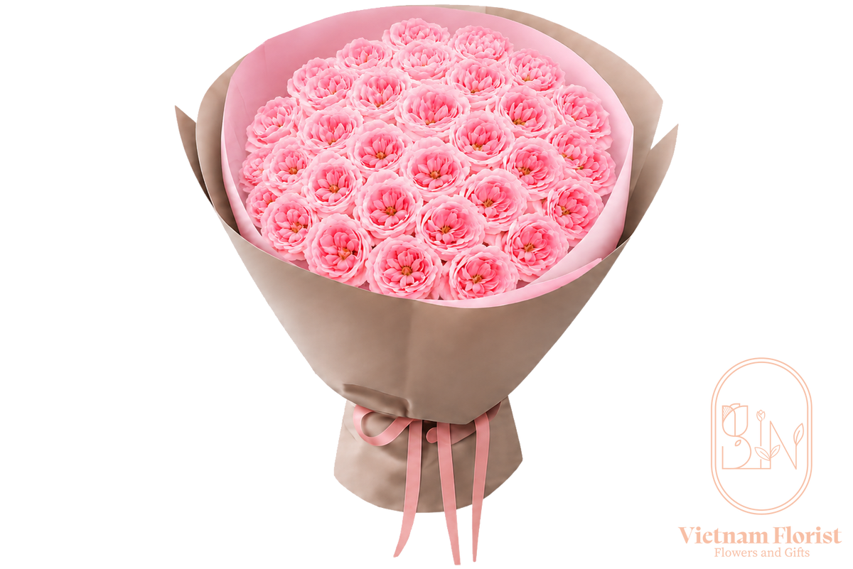 Pure Ohara Kiss – Pink OHara Rose Bouquet