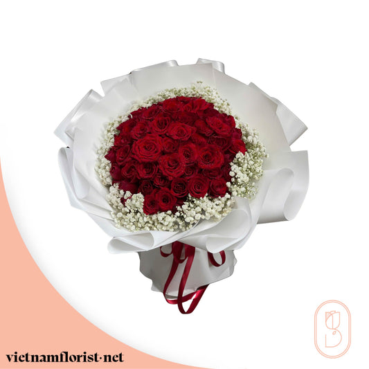 flowers bouquet 'Happy Bloom Day' – Delivered in Hanoi, Da Nang, Ho Chi Minh, and across Vietnam