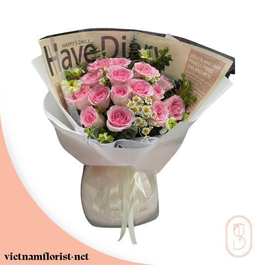Roses bouquet 'Kissed by Spring' – Delivered in Hanoi, Da Nang, Ho Chi Minh, and across Vietnam
