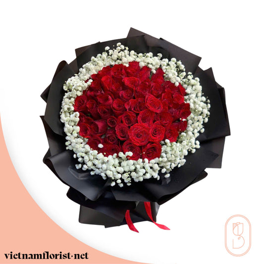Roses bouquet 'Petal Vibes' – Delivered in Hanoi, Da Nang, Ho Chi Minh, and across Vietnam