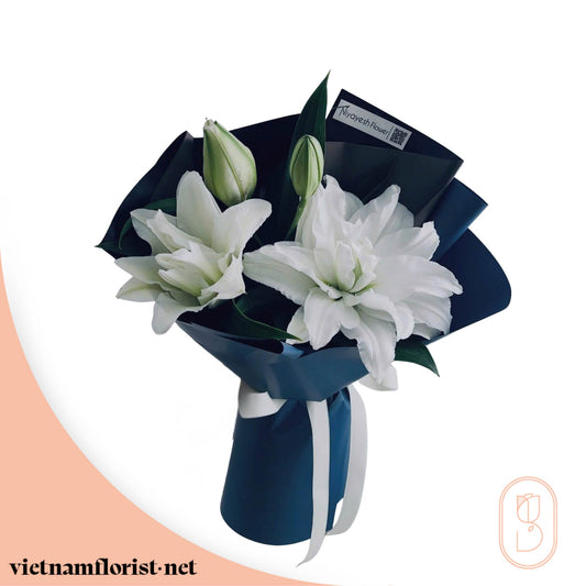 Pure – Lily bouquet by Vietnamflorist.net, perfect for any occasion.