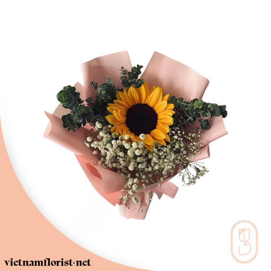 Radiant Day – Sunflower bouquet by Vietnamflorist.net, perfect for any occasion.
