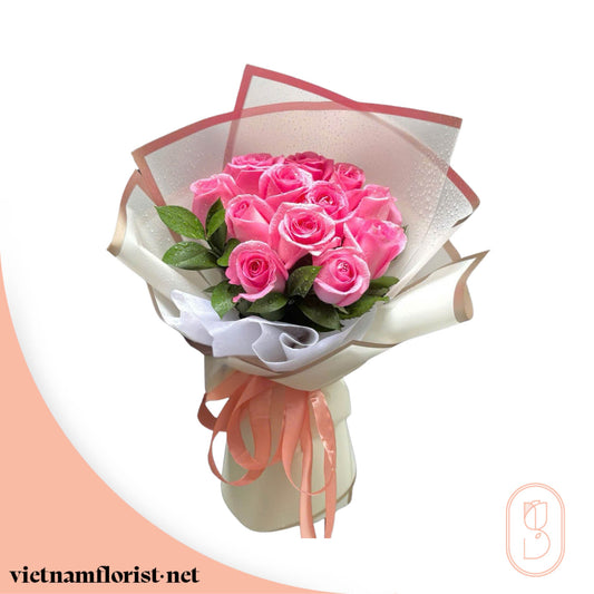 Roses bouquet 'The Juliet Bloom' – Delivered in Hanoi, Da Nang, Ho Chi Minh, and across Vietnam