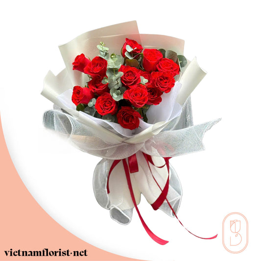 Roses bouquet 'The Rosy Edit' – Delivered in Hanoi, Da Nang, Ho Chi Minh, and across Vietnam