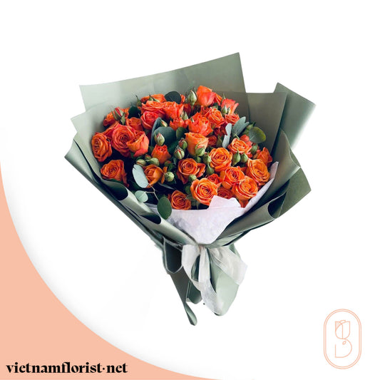 Warm Love – Roses bouquet by Vietnamflorist.net, perfect for any occasion.